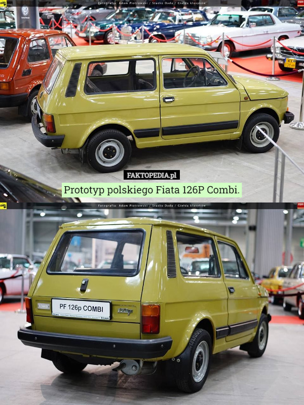Prototyp polskiego Fiata 126P Combi. 