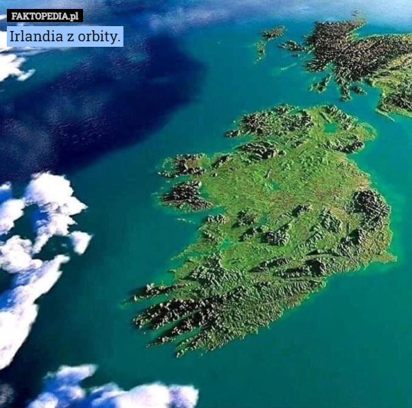 Irlandia z orbity. 