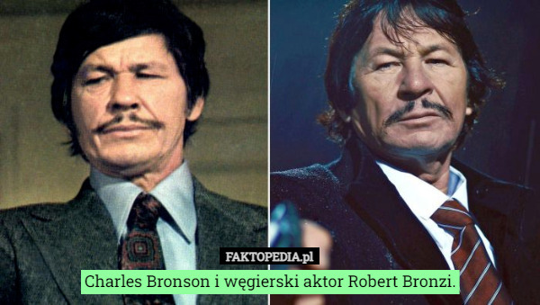 Charles Bronson i węgierski aktor Robert Bronzi. 