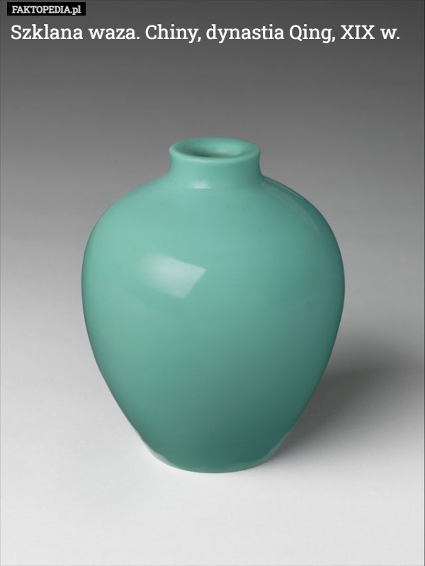 Szklana waza. Chiny, dynastia Qing, XIX w. 