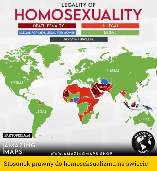 Stosunek prawny do homoseksualizmu na świecie 