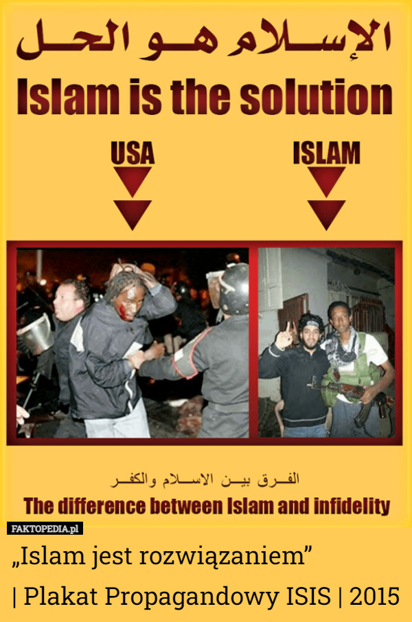 „Islam jest rozwiązaniem” 
| Plakat Propagandowy ISIS | 2015 