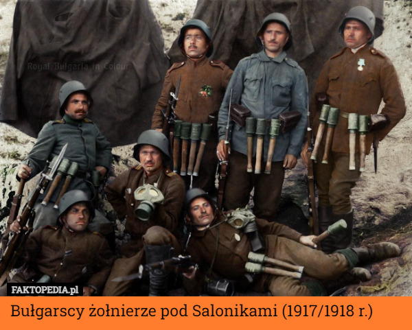 Bułgarscy żołnierze pod Salonikami (1917/1918 r.) 
