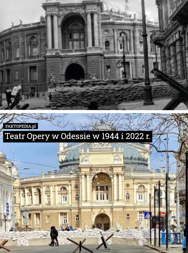 Teatr Opery w Odessie w 1944 i 2022 r. 