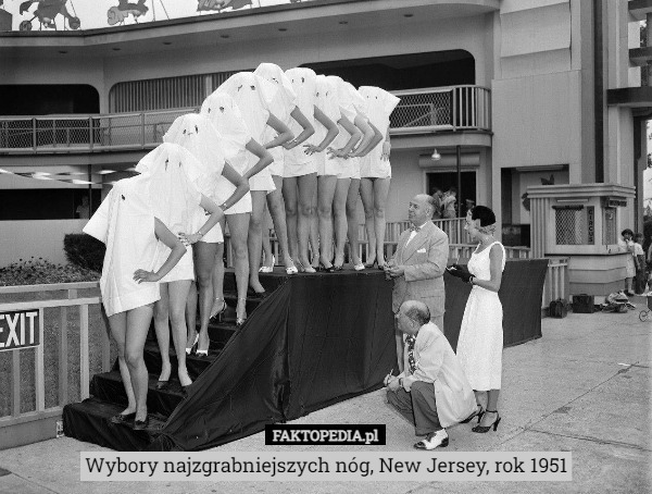 Wybory najzgrabniejszych nóg, New Jersey, rok 1951 