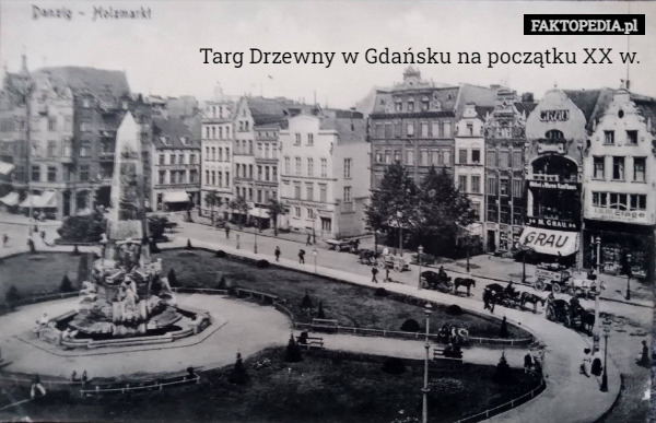 Targ Drzewny w Gdańsku na początku XX w. 