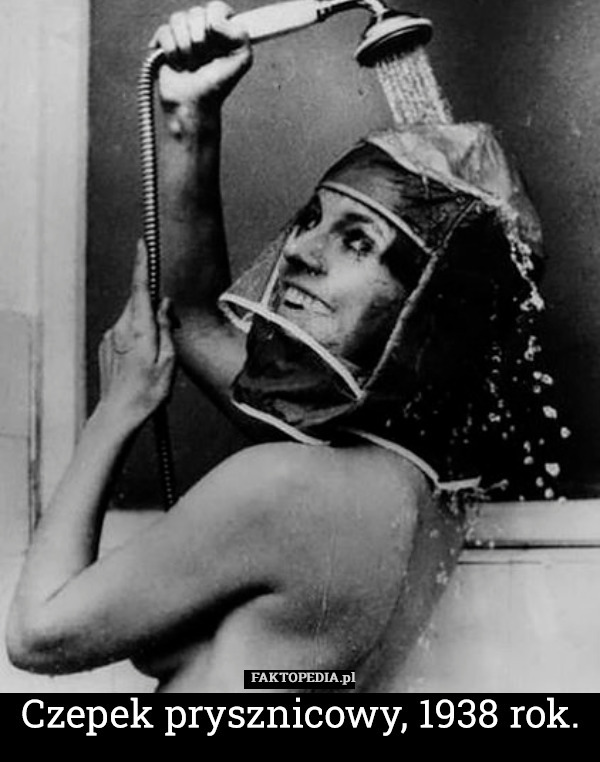 Czepek prysznicowy, 1938 rok. 