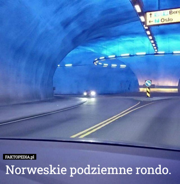 Norweskie podziemne rondo. 
