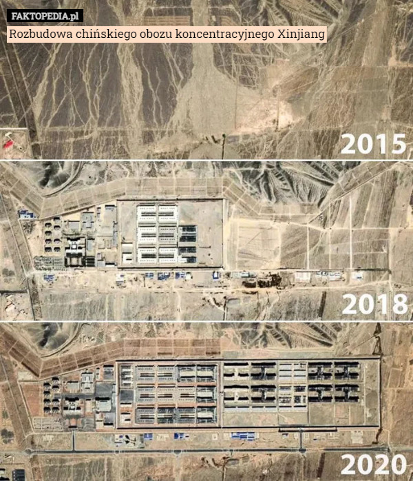 Rozbudowa chińskiego obozu koncentracyjnego Xinjiang 