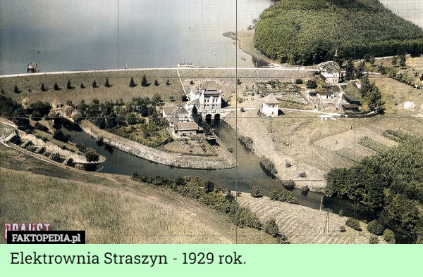 Elektrownia Straszyn - 1929 rok. 