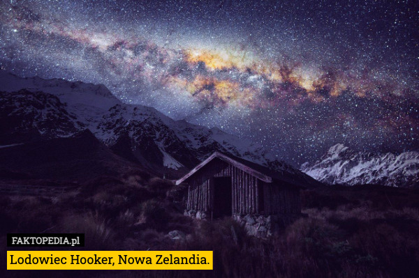 Lodowiec Hooker, Nowa Zelandia. 