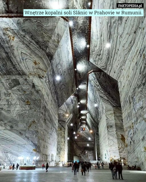Wnętrze kopalni soli Slănic w Prahovie w Rumunii. 