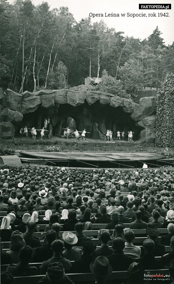 Opera Leśna w Sopocie, rok 1942. 
