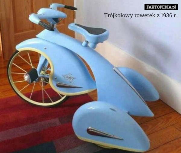 Trójkołowy rowerek z 1936 r. 