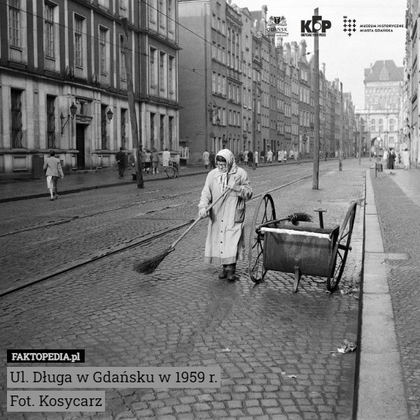 Ul. Długa w Gdańsku w 1959 r.
Fot. Kosycarz 