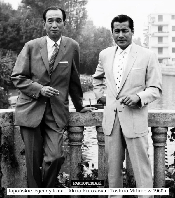 Japońskie legendy kina - Akira Kurosawa i Toshiro Mifune w 1960 r. 