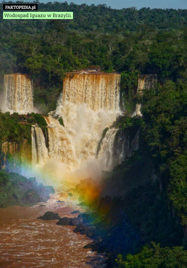 Wodospad Iguazu w Brazylii. 