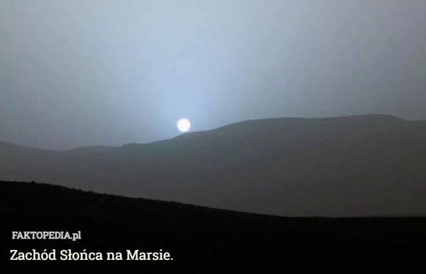 Zachód Słońca na Marsie. 