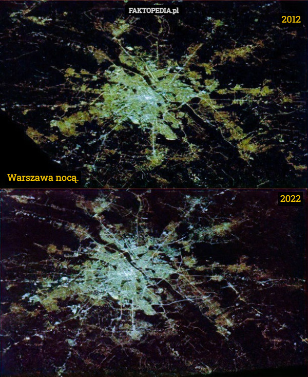 Warszawa nocą. 2012 2022 