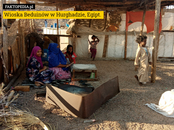 Wioska Beduinów w Hurghadzie, Egipt. 