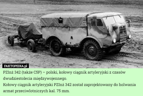 PZInż 342 (także C5P) – polski, kołowy ciągnik artyleryjski z czasów dwudziestolecia międzywojennego.
Kołowy ciągnik artyleryjski PZInż 342 został zaprojektowany do holwania armat przeciwlotniczych kal. 75 mm. 