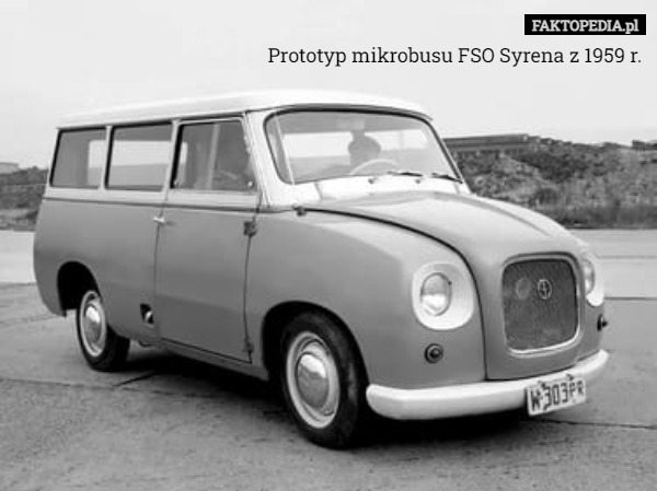 Prototyp mikrobusu FSO Syrena z 1959 r. 