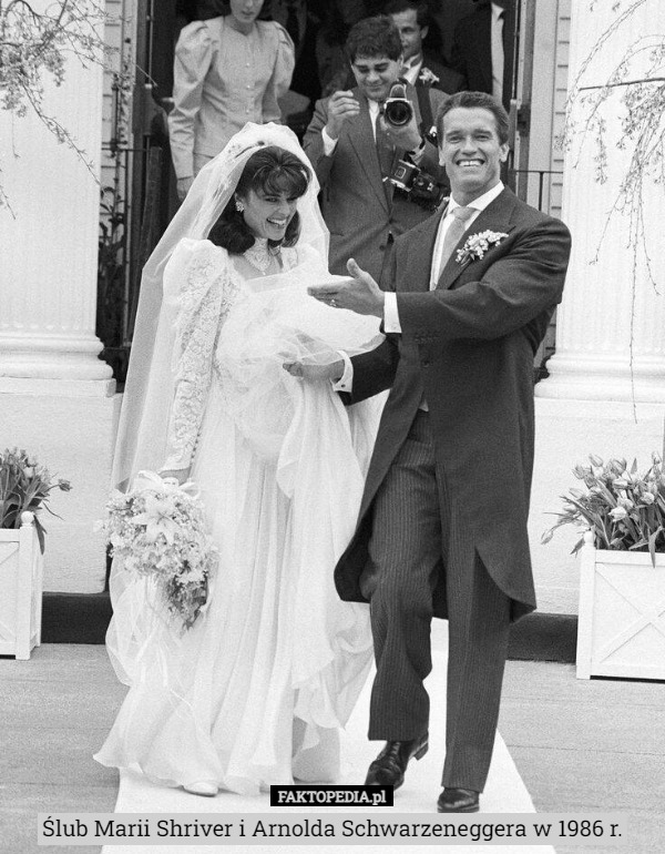 Ślub Marii Shriver i Arnolda Schwarzeneggera w 1986 r. 