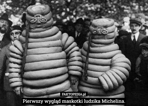 Pierwszy wygląd maskotki ludzika Michelina. 