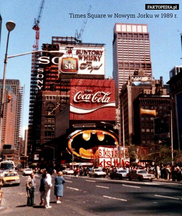 Times Square w Nowym Jorku w 1989 r. 