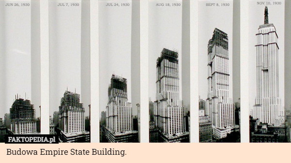 Budowa Empire State Building. 