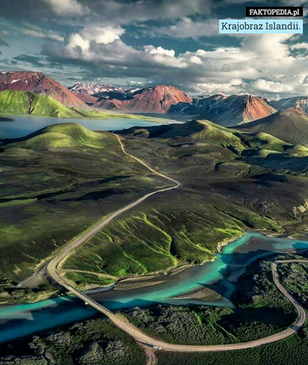 Krajobraz Islandii. 