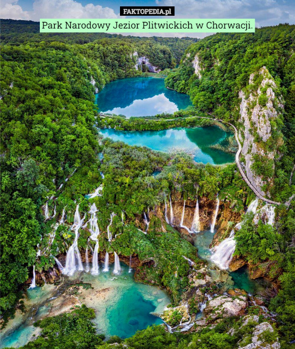 Park Narodowy Jezior Plitwickich w Chorwacji. 