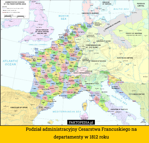 Podział administracyjny Cesarstwa Francuskiego na departamenty w 1812 roku 