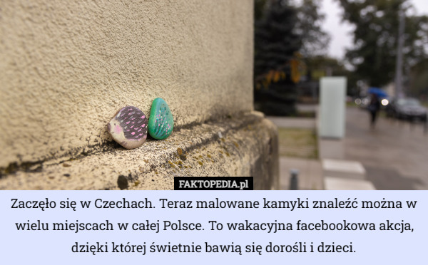 Zaczęło się w Czechach. Teraz malowane kamyki znaleźć można w wielu miejscach w całej Polsce. To wakacyjna facebookowa akcja, dzięki której świetnie bawią się dorośli i dzieci. 