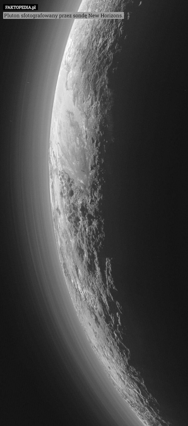 Pluton sfotografowany przez sondę New Horizons. 