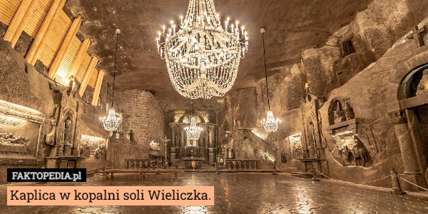 Kaplica w kopalni soli Wieliczka. 
