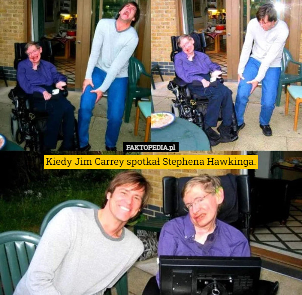 Kiedy Jim Carrey spotkał Stephena Hawkinga. 