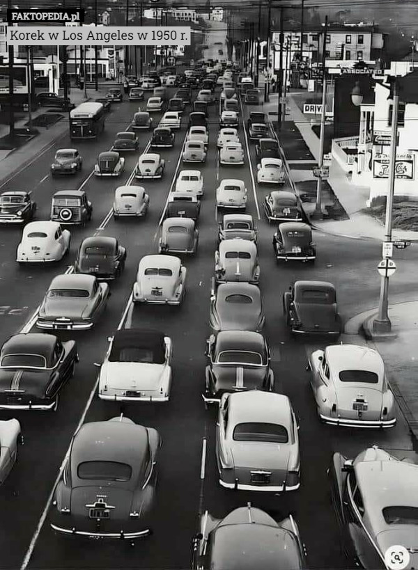 Korek w Los Angeles w 1950 r. 