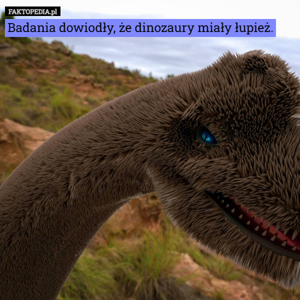 Badania dowiodły, że dinozaury miały łupież. 