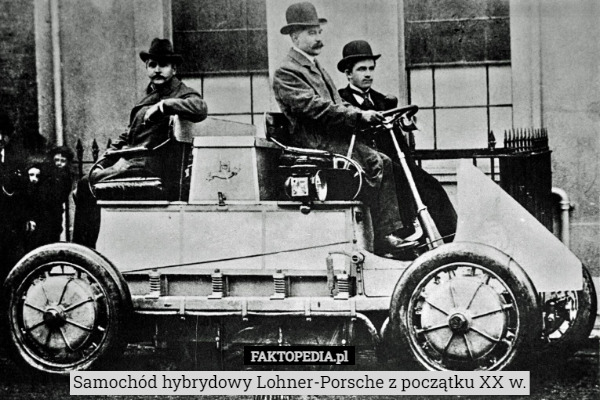 Samochód hybrydowy Lohner-Porsche z początku XX w. 